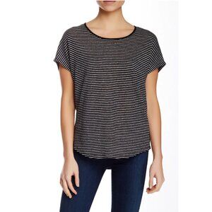 Vince Striped Cocoon Scoop Neck Tee
